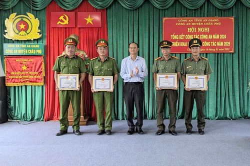 Công an huyện Châu Phú tổng kết công tác năm 2024