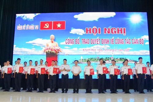 Lữ đoàn 146 tổ chức hội nghị công bố, trao quyết định về công tác cán bộ
