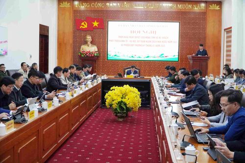 Hội nghị triển khai Nghị quyết của HĐND tỉnh về kế hoạch phát triển kinh tế - xã hội, dự toán ngân sách nhà nước năm 2025