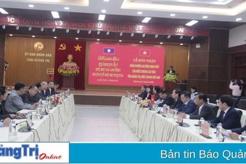 Tỉnh Quảng Trị đón nhận Huân chương Lao động hạng Nhất của nước CHDCND Lào