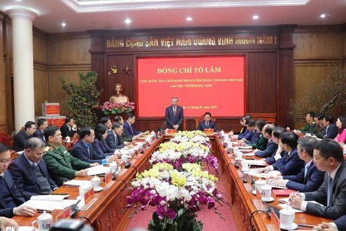 Tổng Bí thư Tô Lâm kỳ vọng: 'Bắc Ninh đoàn kết, đổi mới, sáng tạo - hiện đại, văn minh, bản sắc'
