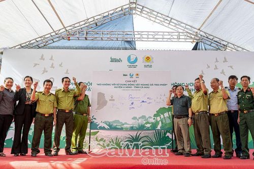 Huyện U Minh phát động Chiến dịch 'Nói không với động vật hoang dã'