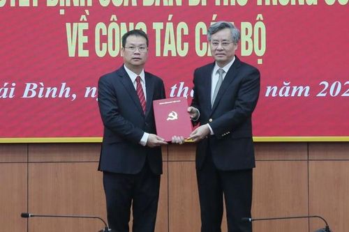 Ông Nguyễn Mạnh Hùng giữ chức Phó Bí thư Tỉnh ủy Thái Bình