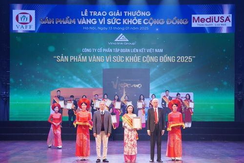 Vinalink Group được vinh danh 'Sản phẩm vàng vì sức khỏe cộng đồng năm 2025'