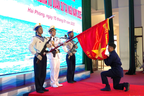 Lữ đoàn Công binh 131 Hải quân tiễn quân nhân hoàn thành nghĩa vụ quân sự tại ngũ năm 2025
