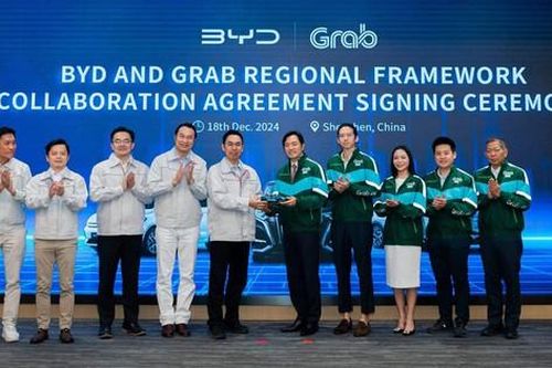 BYD và Grab hợp tác mở rộng dịch vụ taxi tại Đông Nam Á