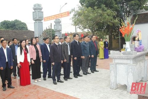 Trưởng Ban Tuyên giáo Tỉnh ủy Đào Xuân Yên kiểm tra sản xuất, đời sống Nhân dân huyện Thiệu Hóa