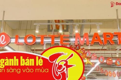 Hàng lên kệ sẵn sàng chờ Tết