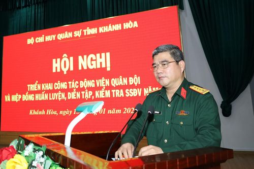 Triển khai công tác động viên quân đội năm 2025