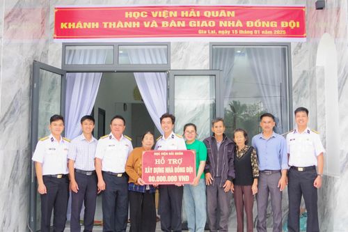 Học viện Hải quân: Khánh thành, bàn giao nhà đồng đội