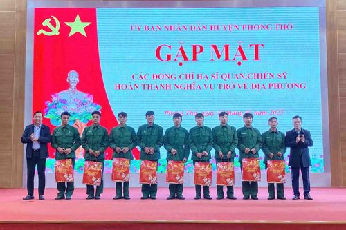Gặp mặt hạ sĩ quan, chiến sĩ hoàn thành nghĩa vụ quân sự trở về địa phương