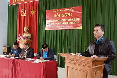Lãnh đạo HĐND tỉnh dự hội nghị tổng kết công tác đảng, chính quyền và quốc phòng, an ninh năm 2024 tại xã Hữu Liên