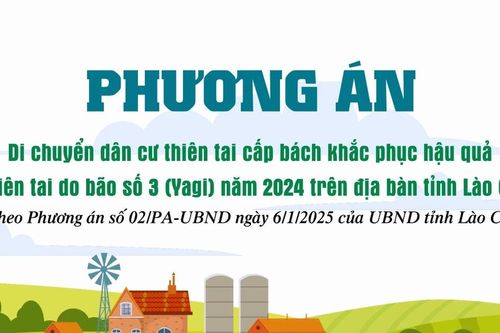 Phương án di chuyển dân cư thiên tai cấp bách khắc phục hậu quả bão Yagi