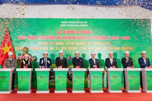 Khởi công xây dựng tuyến đường Tây Thăng Long
