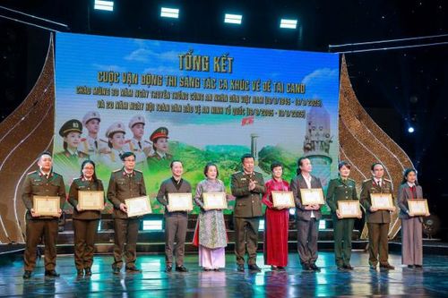 Trao giải Cuộc vận động sáng tác ca khúc chủ đề '80 năm - Vinh quang CAND Việt Nam'