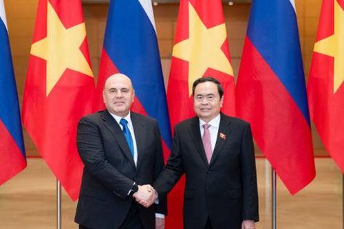 Chủ tịch Quốc hội Trần Thanh Mẫn hội kiến Thủ tướng Liên bang Nga Mikhail Mishustin
