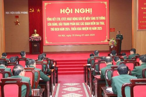 Đảng bộ Học viện Quốc phòng vững mạnh về chính trị, tư tưởng, đạo đức, tổ chức và cán bộ