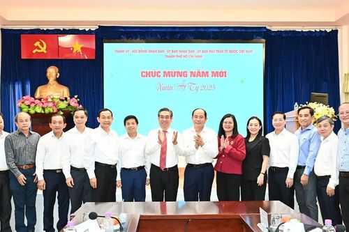 Đồng chí Nguyễn Phước Lộc gặp gỡ, chúc tết các cơ sở y tế