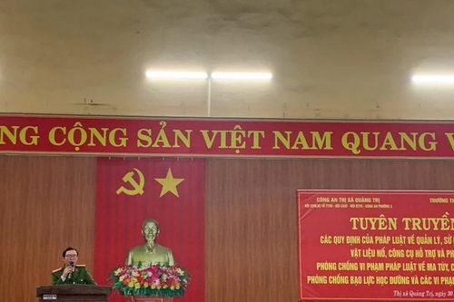 Quảng Trị ngăn ngừa học sinh sử dụng pháo dịp Tết