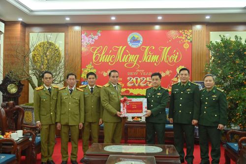 Lực lượng vũ trang Lào, Campuchia thăm, chúc Tết các đơn vị BĐBP Việt Nam
