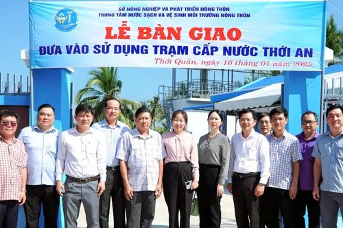 Bàn giao đưa vào sử dụng Trạm cấp nước Thới An