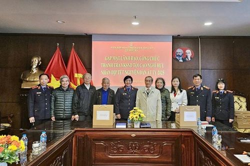 Thanh tra VKSND tối cao gặp mặt, chúc Tết cán bộ hưu trí
