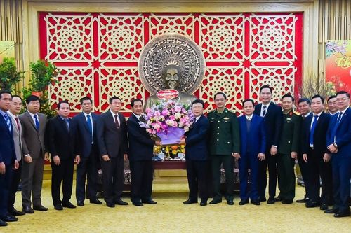 Các tỉnh nước bạn Lào chúc Tết Nguyên đán tỉnh Nghệ An