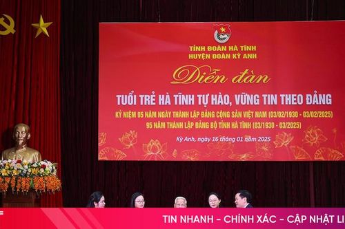Diễn đàn 'Tuổi trẻ Hà Tĩnh tự hào, vững tin theo Đảng'