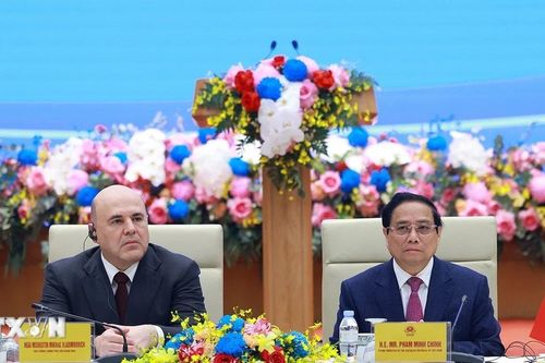 Thủ tướng Việt Nam và Thủ tướng Nga đối thoại với doanh nghiệp hai nước