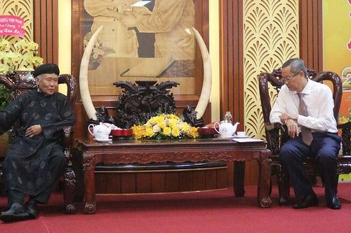 Các tôn giáo, lực lượng vũ trang chúc Tết Tỉnh ủy An Giang