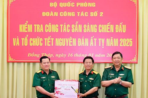 Bộ Tổng Tham mưu Quân đội nhân dân Việt Nam kiểm tra tại Bộ Chỉ huy Quân sự tỉnh Đồng Tháp