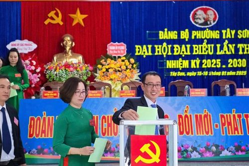 Đảng bộ phường Tây Sơn tổ chức thành công đại hội điểm