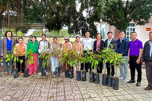 Các đơn vị giúp đỡ xã Sơn Bình trao sinh kế, tặng quà Tết cho hộ nghèo và các trường học tại địa phương