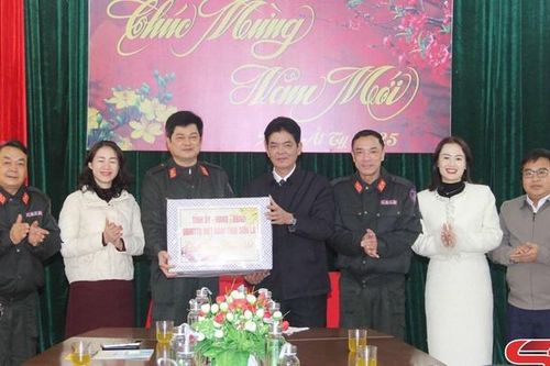 Đồng chí Trưởng ban Nội chính Tỉnh ủy thăm, chúc tết các phòng nghiệp vụ Công an tỉnh