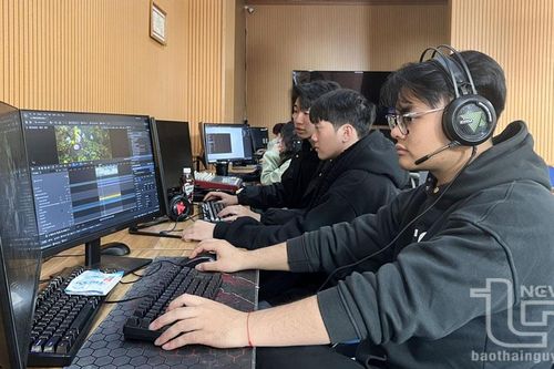 Sinh viên ICTU tham gia sản xuất phim trường số