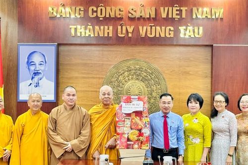 BR-VT: Ban Trị sự GHPGVN TP.Vũng Tàu chúc Tết Ất Tỵ đến lãnh đạo Thành ủy và các cơ quan