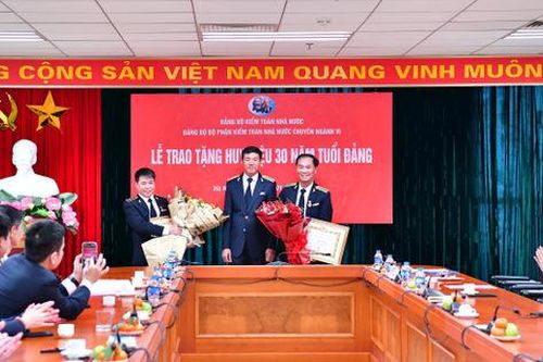 Đảng bộ bộ phận KTNN chuyên ngành VI tổ chức Lễ trao Huy hiệu 30 năm tuổi Đảng