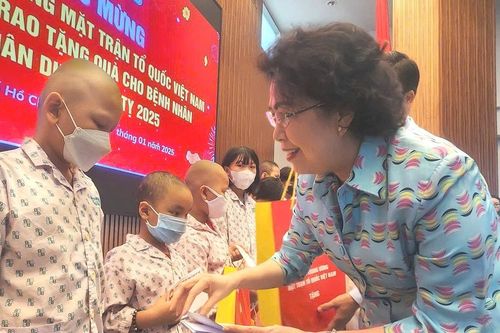 Phó Chủ tịch Tô Thị Bích Châu thăm, tặng quà Tết cho bệnh nhân ung thư