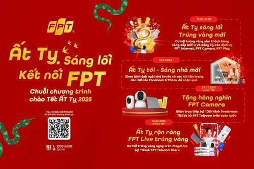 FPT tặng rắn vàng 9999 và quà hấp dẫn, tưng bừng khai xuân Ất Tỵ