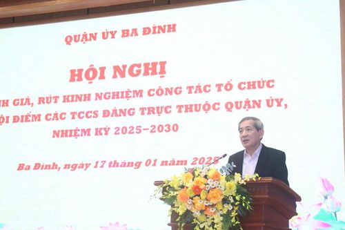 Ba Đình:Tổ chức xong Đại hội tại 77 tổ chức cơ sở Đảng trong quý II/2025