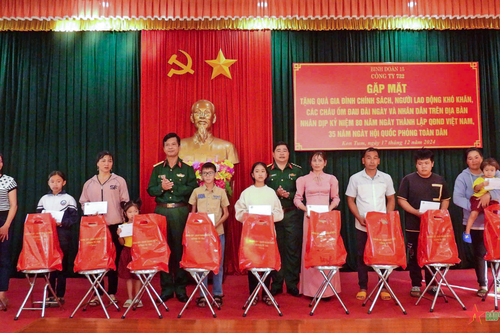 Công ty 732 (Binh đoàn 15): Nhiều hoạt động chăm lo Tết cho người lao động và nhân dân