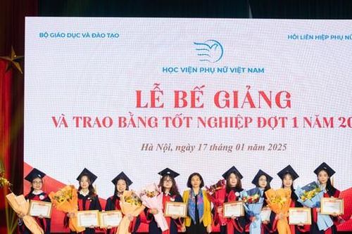Học viện Phụ nữ Việt Nam trao bằng tốt nghiệp đợt 1 năm 2025 cho hơn 200 tân cử nhân, thạc sĩ