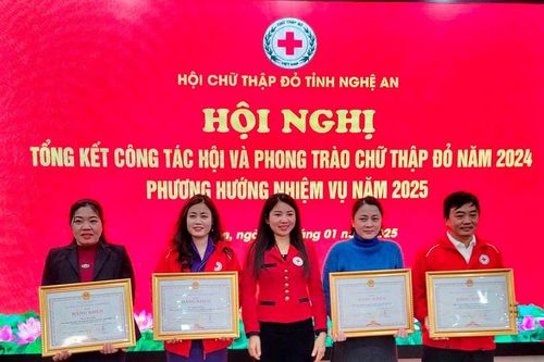 Hội Chữ thập đỏ tỉnh Nghệ An hỗ trợ hơn 68 nghìn lượt người, trị giá hơn 48 tỷ đồng