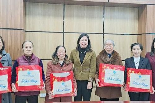 Hội LHPN tỉnh Thái Bình tặng quà đảng viên lão thành nguyên là lãnh đạo, cán bộ Hội