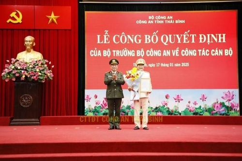 Thượng tá Phạm Thanh Tiến giữ chức Phó Giám đốc Công an tỉnh Thái Bình