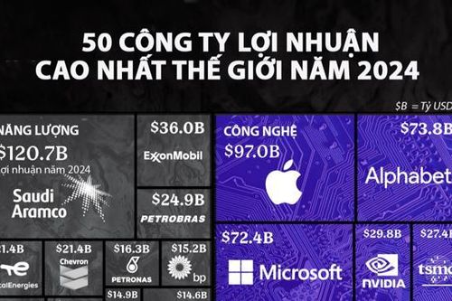 50 công ty có lợi nhuận cao nhất thế giới
