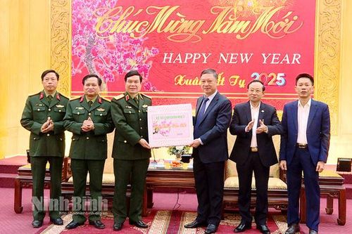 Bộ Tư lệnh Quân khu 3 thăm, chúc Tết tỉnh Ninh Bình
