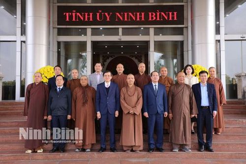 Các tổ chức tôn giáo tỉnh thăm, chúc Tết Tỉnh ủy, HĐND, UBND, Ủy ban MTTQ Việt Nam tỉnh