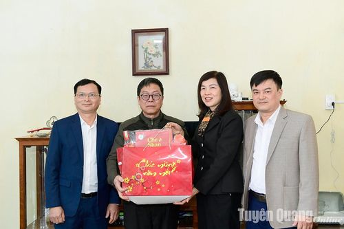 Phó Chủ tịch Thường trực HĐND tỉnh thăm, chúc Tết gia đình các cố lãnh đạo tỉnh