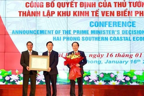 Công bố thành lập Khu Kinh tế ven biển phía Nam Hải Phòng mang tầm quốc tế